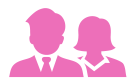 Staff Members Pink Icon